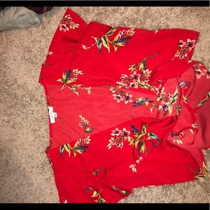 Small floral crop top